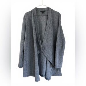 Banana republic Gray Open-Front Knit Cardigan Sweater